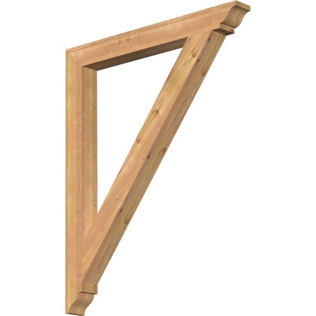 Ekena Millwork Traditional Traditional Smooth Bracket, Western Red Cedar, 3 1/2"W x 34"D x 42"H BKT04X34X42TRA01SWR